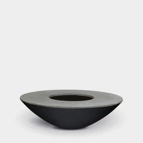 Arteflame - Classic 40" Black Label Fire Bowl with Cooktop portable BBQ grills with wheels