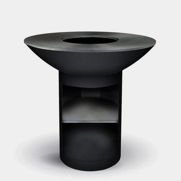Arteflame - Classic 40" Black Label Tall Round Base with Storage portable BBQ grills with wheels