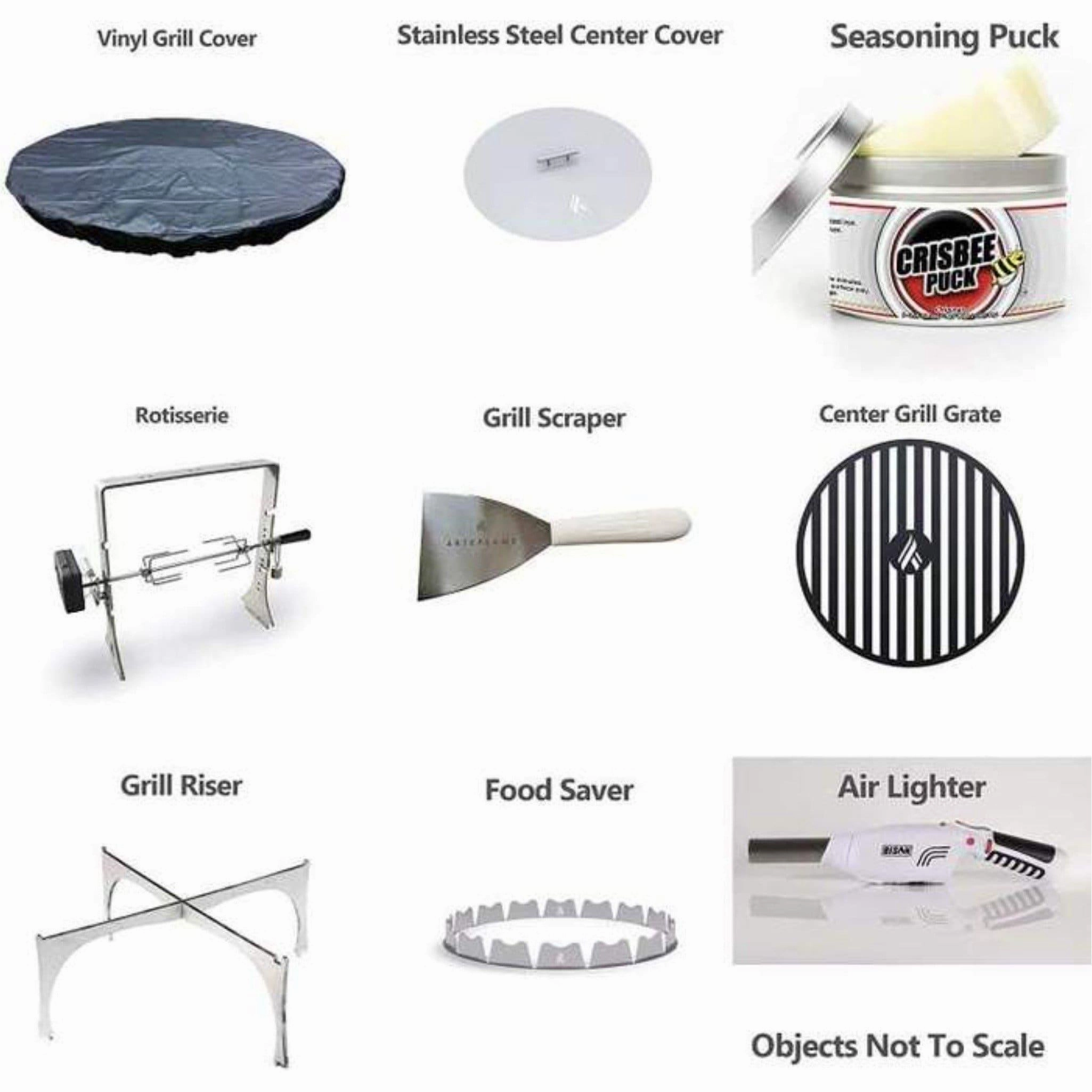 Arteflame Classic 40" Grill - Euro Base Bundle with 10 Grilling Accessories