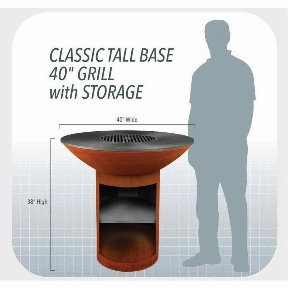 Arteflame Classic 40" Grill - Tall Base With Storage