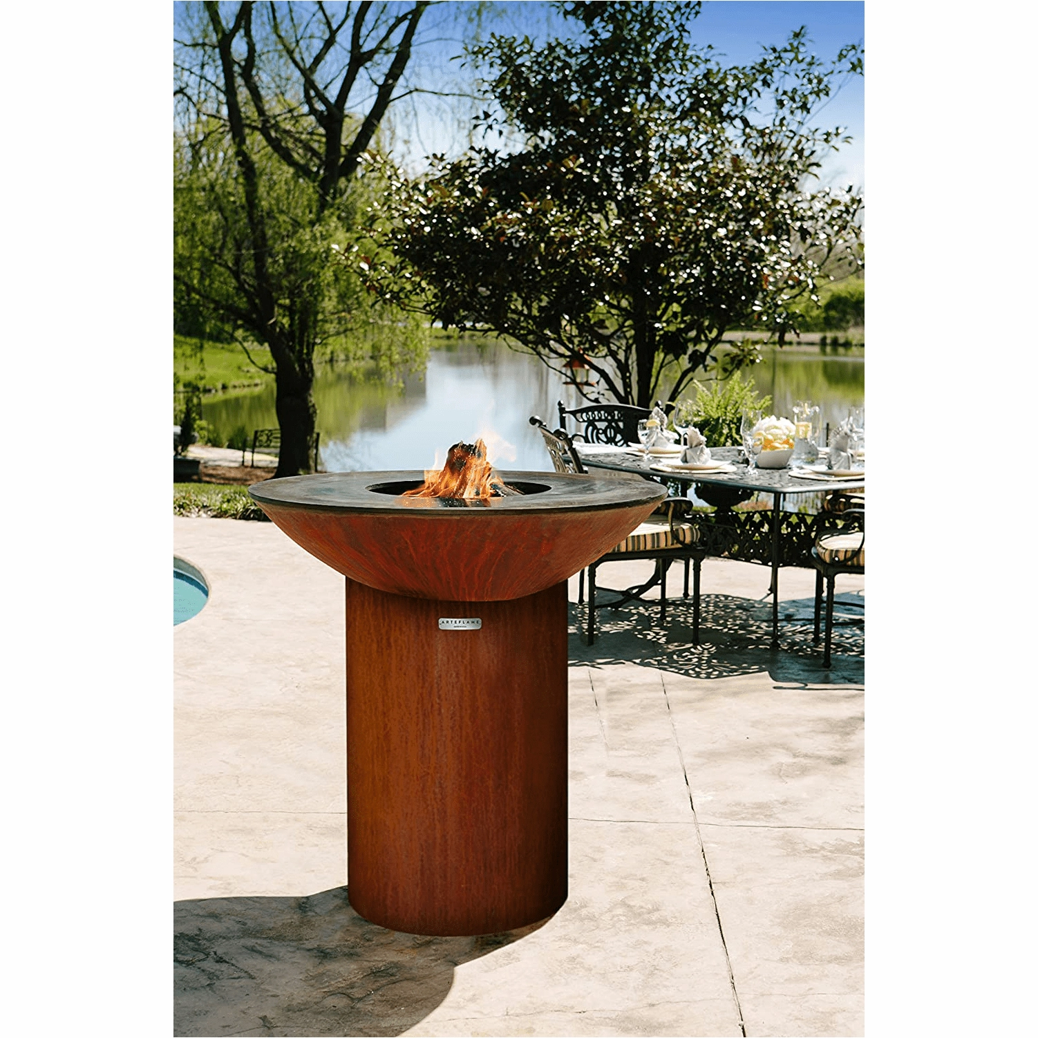 Arteflame Classic 40" Grill - Tall Round Base