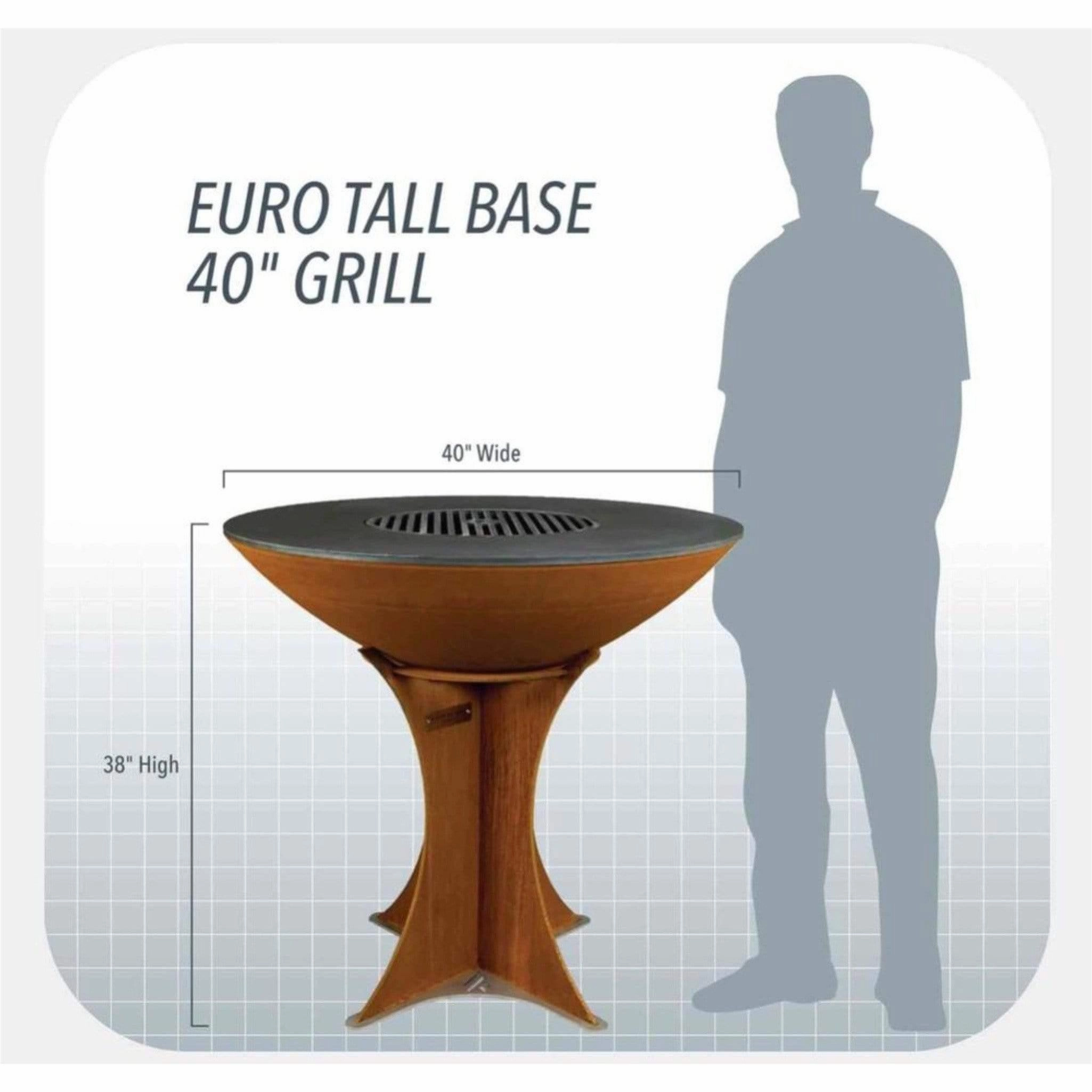 Arteflame Euro 40" Grill - Tall Base