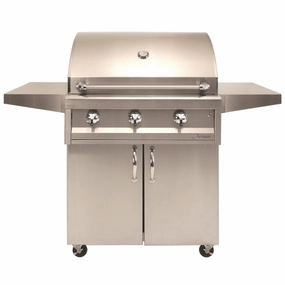 Artisan 32-Inch 3-Burner American Eagle Freestanding Gas Grill AAEP-32C-NG/LP compact BBQ grill for small spaces