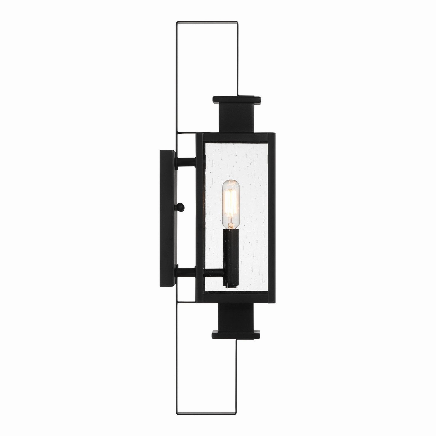 Ascott One Light Outdoor Wall Lantern Matte Black