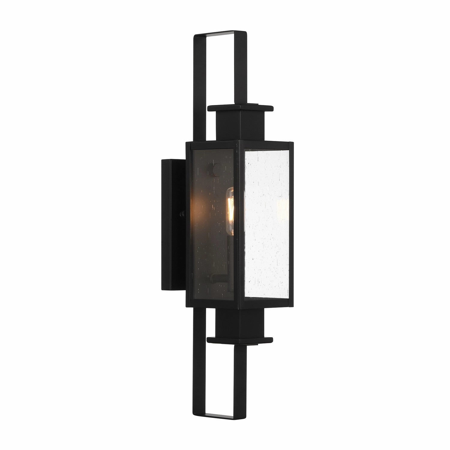 Ascott One Light Outdoor Wall Lantern Matte Black