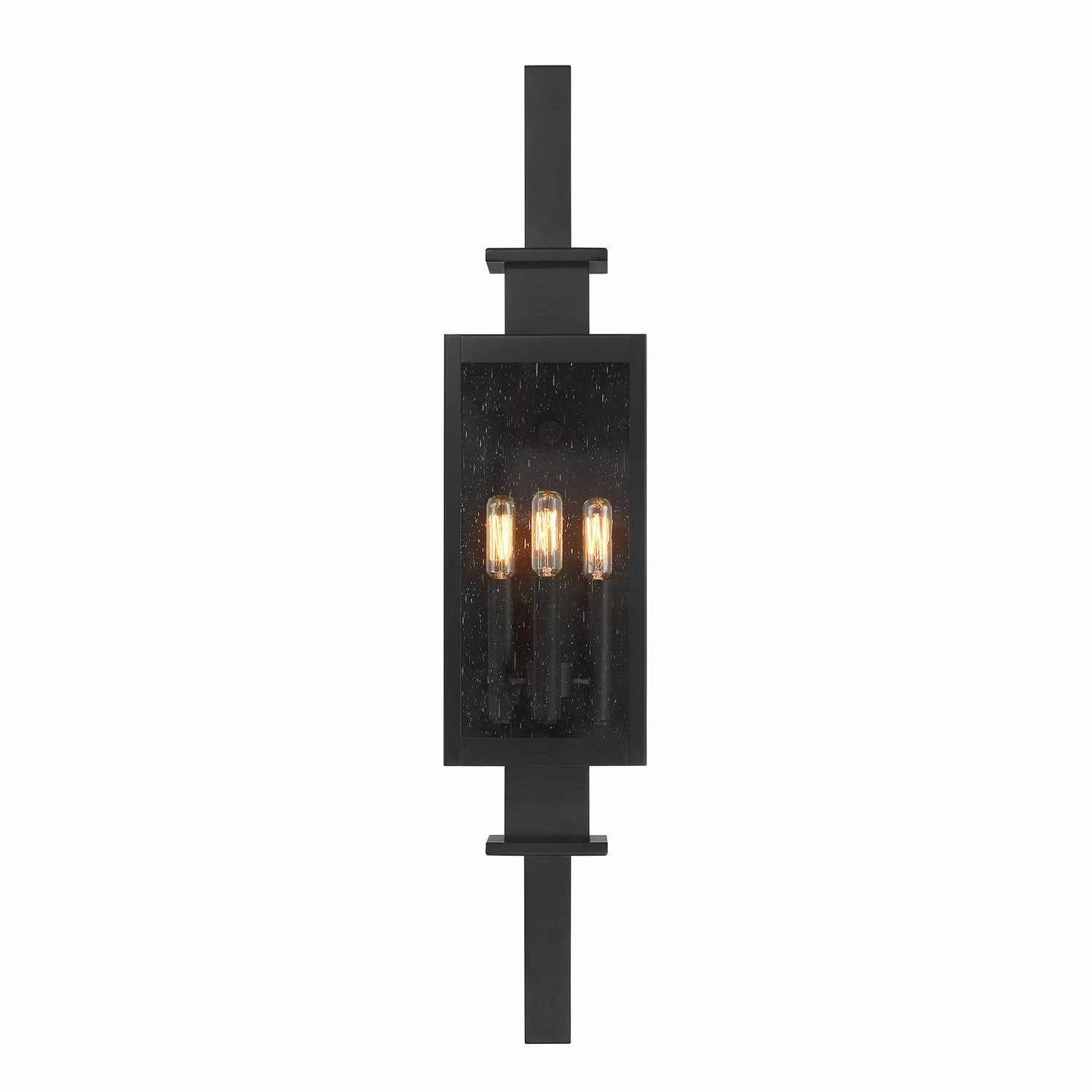 Ascott Three Light Outdoor Wall Lantern Matte Black