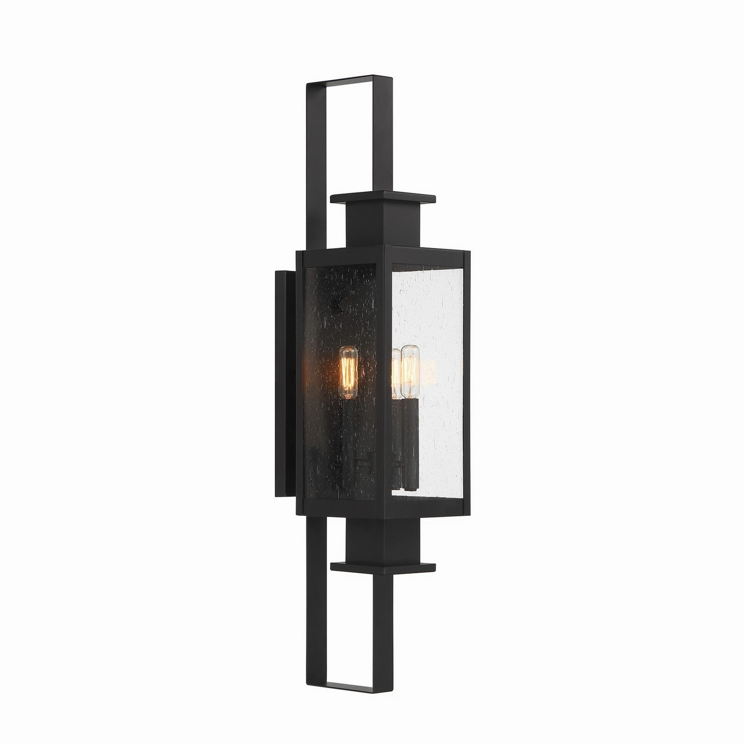 Ascott Three Light Outdoor Wall Lantern Matte Black