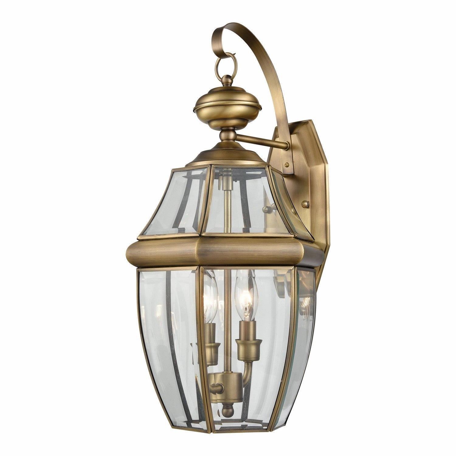 Ashford Two Light Wall Sconce Antique BrassOutdoor wall sconces with motion sensor