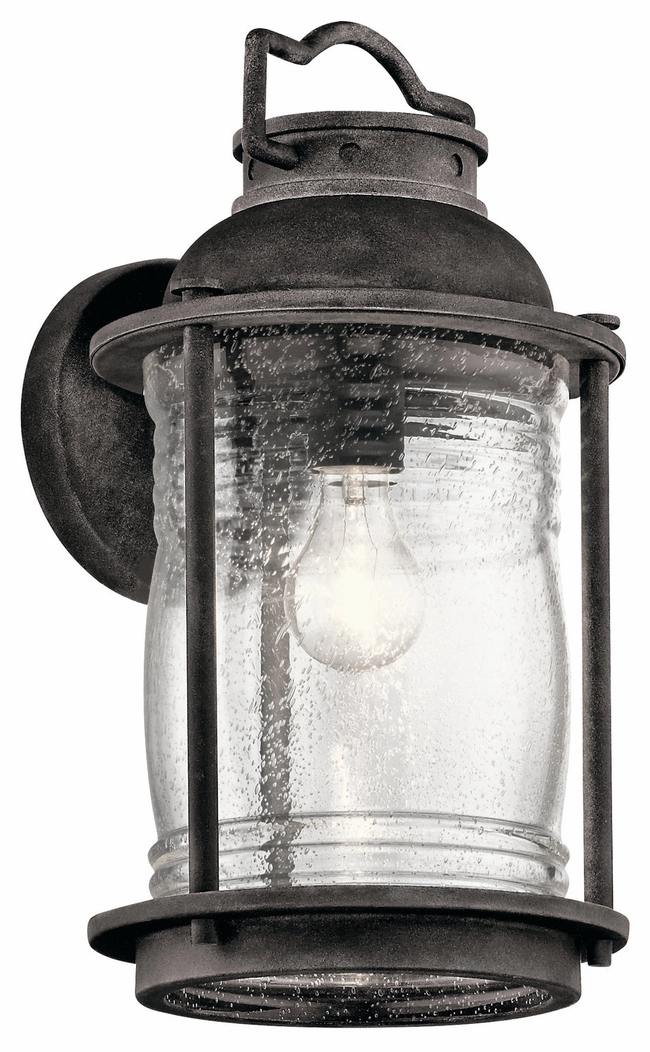 Ashland Bay One Light Outdoor Wall Mount Weathered ZincOutdoor wall sconces with motion sensor