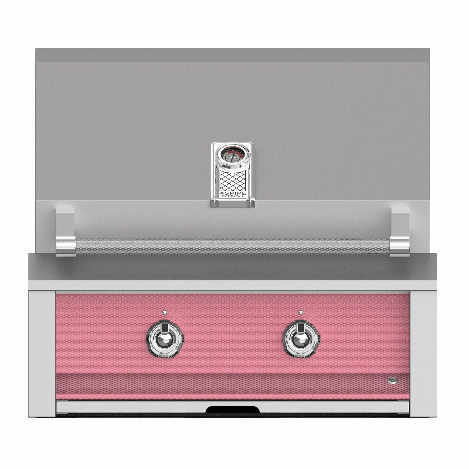 Aspire by Hestan 30 inch Liquid Propane Gas Grill, with 2 U-Burners EAB30-LP-PK stainless steel BBQ grill with side table