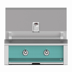 Aspire by Hestan 30 inch Liquid Propane Gas Grill, with 2 U-Burners EAB30-LP-TQ compact BBQ grill for small spaces