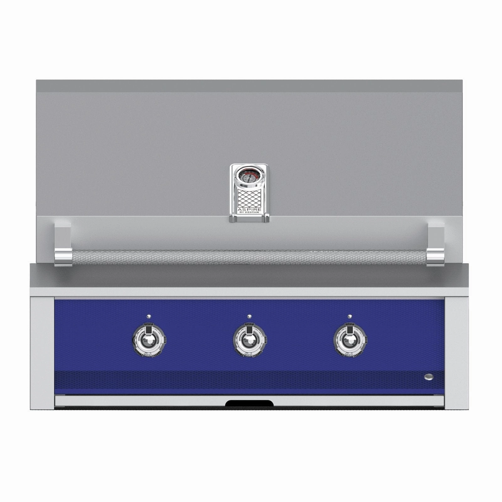 Aspire by Hestan 36-inch Liquid Propane Grill with 3 Burners EAB36-LP-BU stainless steel BBQ grill with side table