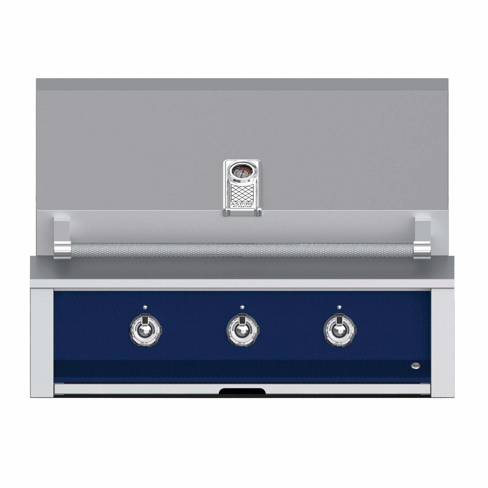 Aspire by Hestan 36-inch Liquid Propane Grill with 3 Burners EAB36-LP-DB stainless steel BBQ grill with side table