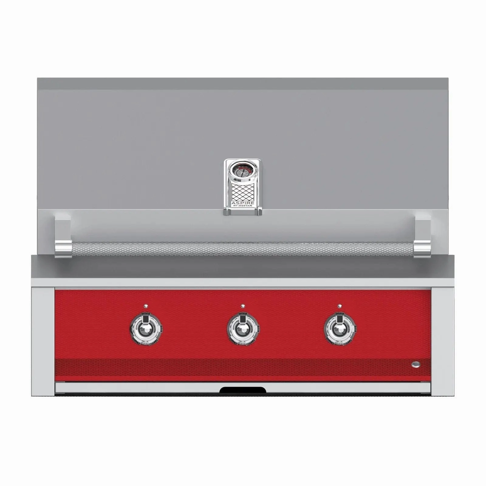 Aspire by Hestan 36-Inch Natural Gas Grill with 3 U Burners EAB36-NG-RD stainless steel BBQ grill with side table