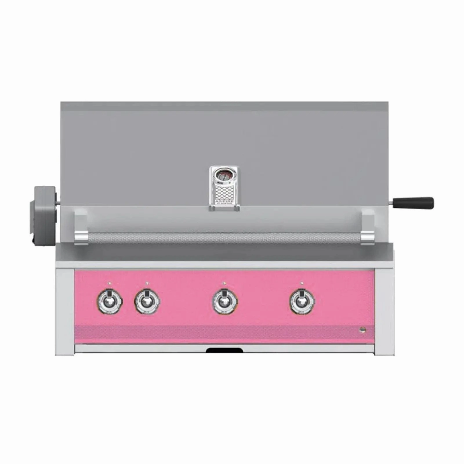 Aspire by Hestan 36-Inch Natural Gas Grill, with Burner,Sear and Rotisserie EMBR36-NG-PK stainless steel BBQ grill with side table