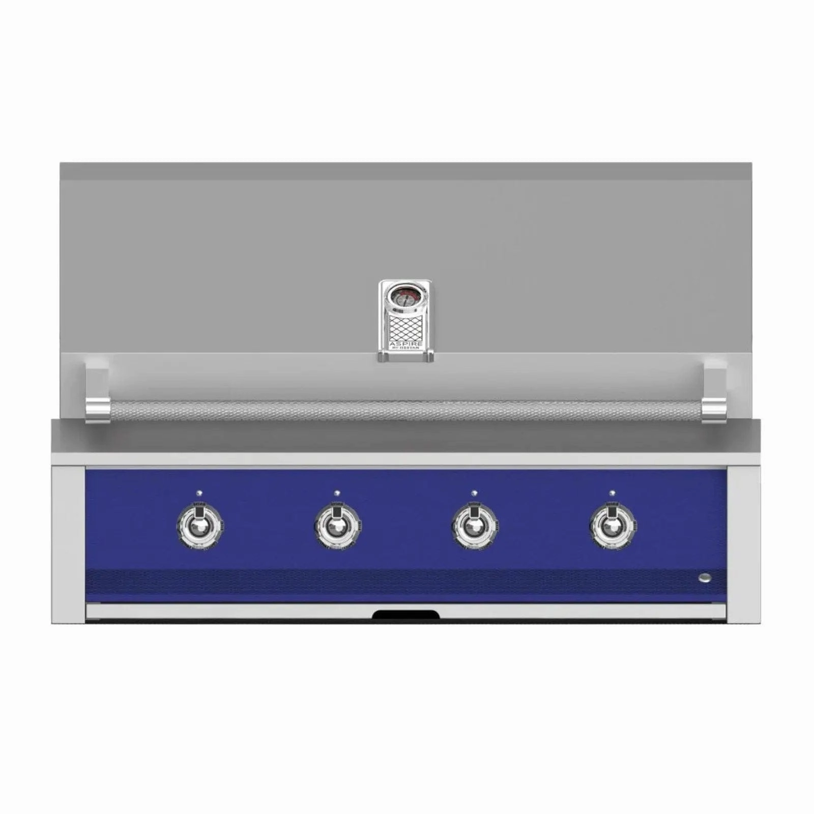 Aspire by Hestan 42-Inch Liquid Propane Gas Grill with U Burner and Sear EMB42-LP-BU stainless steel BBQ grill with side table