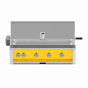 Aspire by Hestan 42-inch Natural Gas Grill with Burner, Sear and Rotisserie EMBR42-NG-YW compact BBQ grill for small spaces