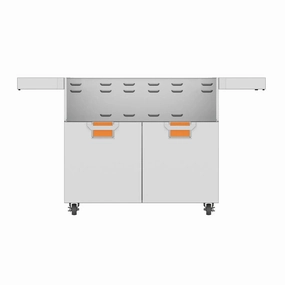 Aspire by Hestan 42-Inch Orange Double Door Cart ECD42-ORStainless steel BBQ tool set