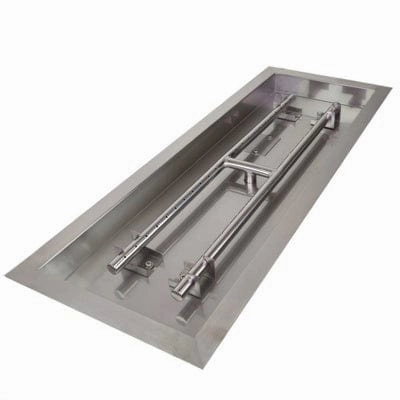 Athena 30-Inch Rectangle Drop-In Stainless Steel Burner Pan DIP-REC-30Fireproof mat for under fire pit