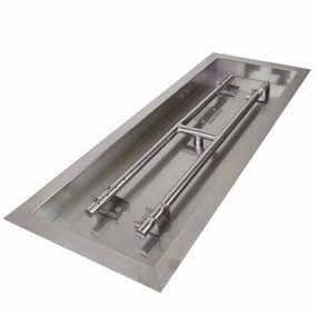 Athena 30-Inch Rectangle Drop-In Stainless Steel Burner Pan DIP-REC-30Fireproof mat for under fire pit