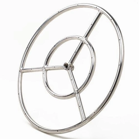 Athena 30-inch Stainless Steel Round Fire Ring Burner FRS30Fireproof mat for under fire pit