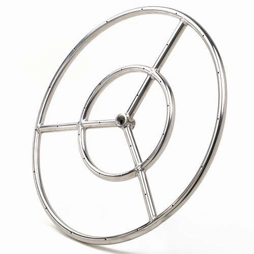 Athena 30-inch Stainless Steel Round Fire Ring Burner FRS30Fireproof mat for under fire pit