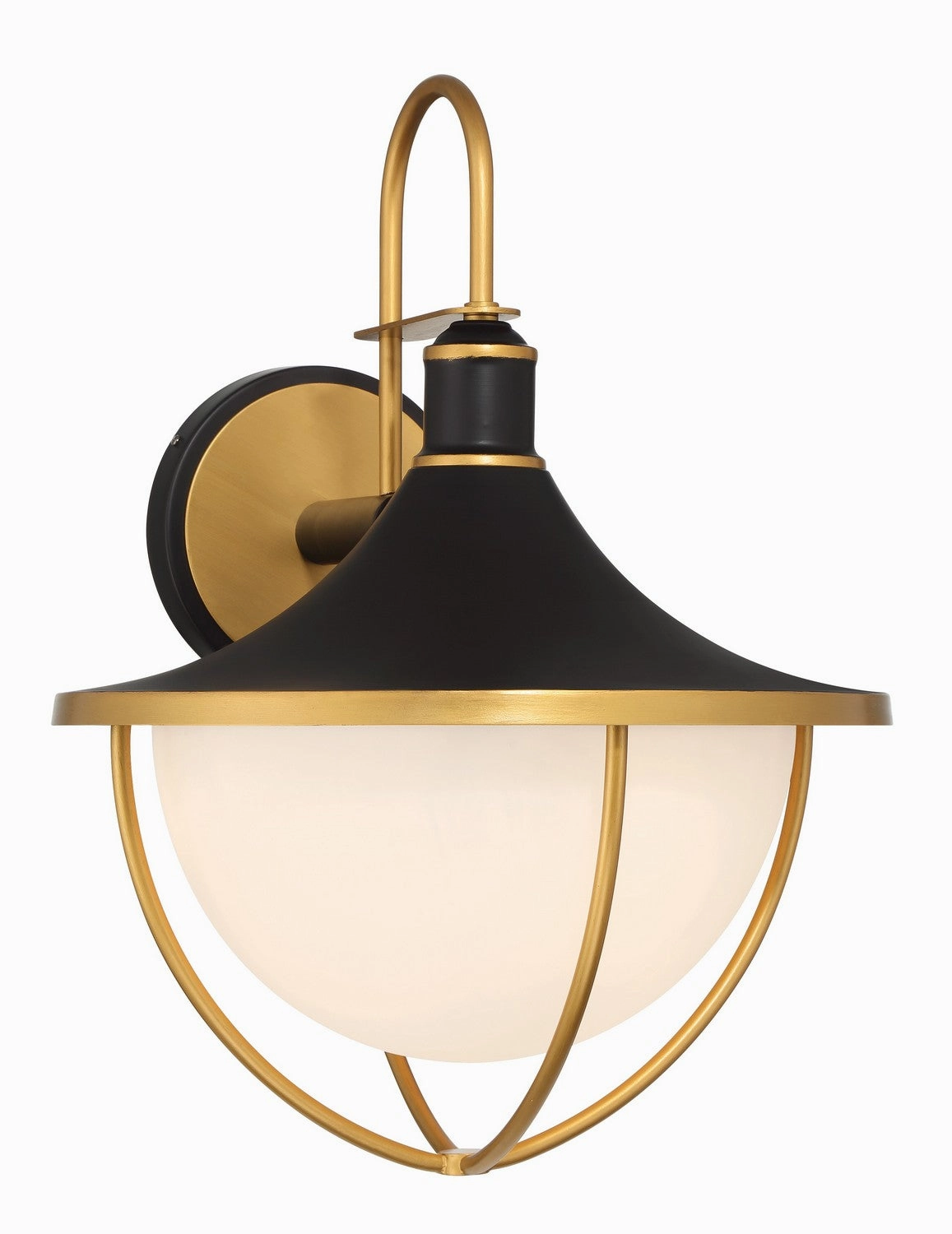 Atlas Three Light Outdoor Wall Sconce Matte Black   Textured GoldOutdoor wall sconces with motion sensor