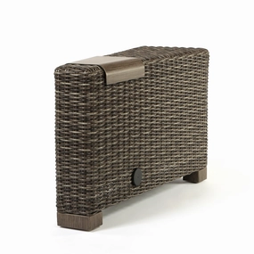 Avallon Wedge Armrest w/ Aluminum Traywaterproof wicker balcony furniture