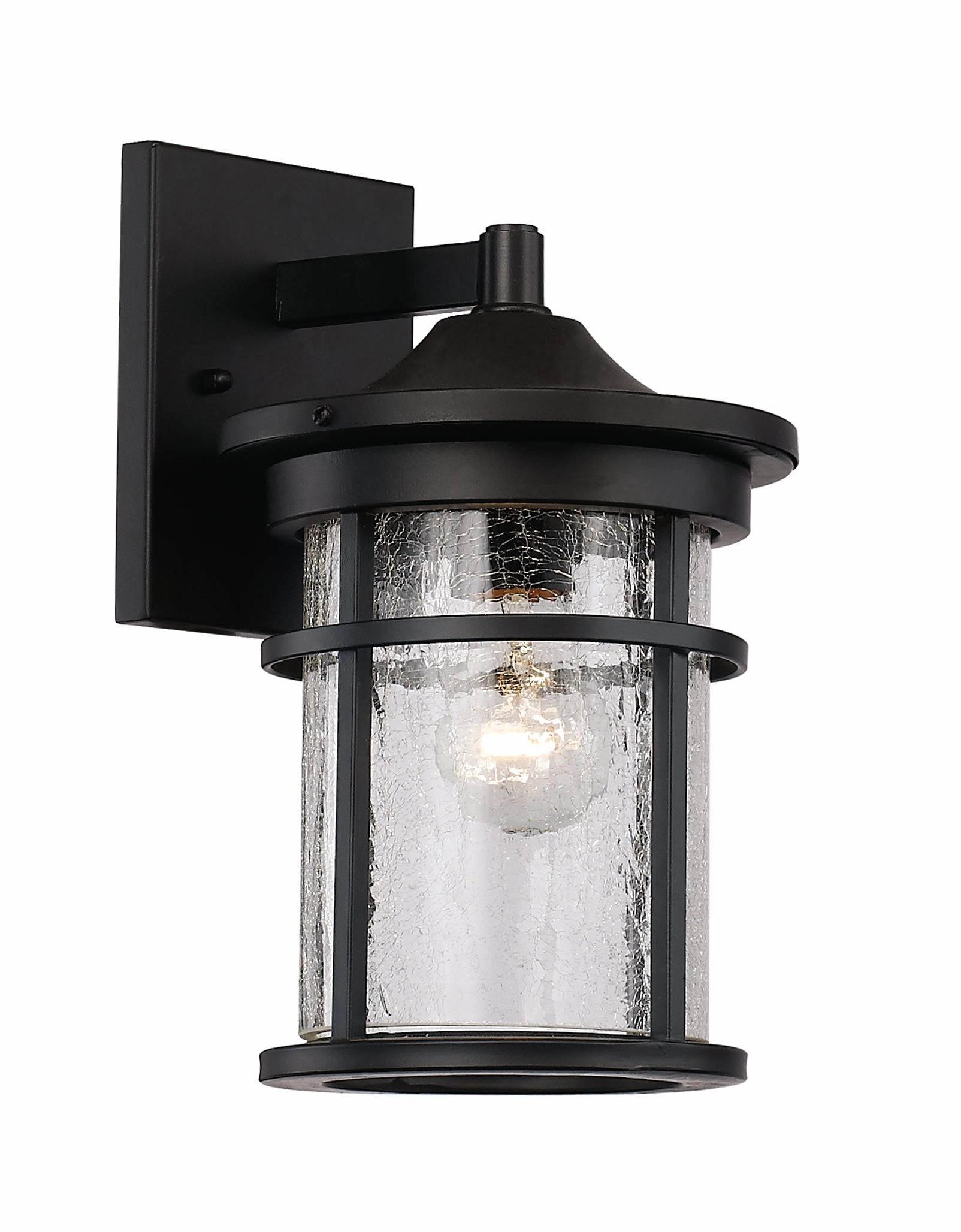 Avalon One Light Wall Lantern BlackOutdoor wall sconces with motion sensor