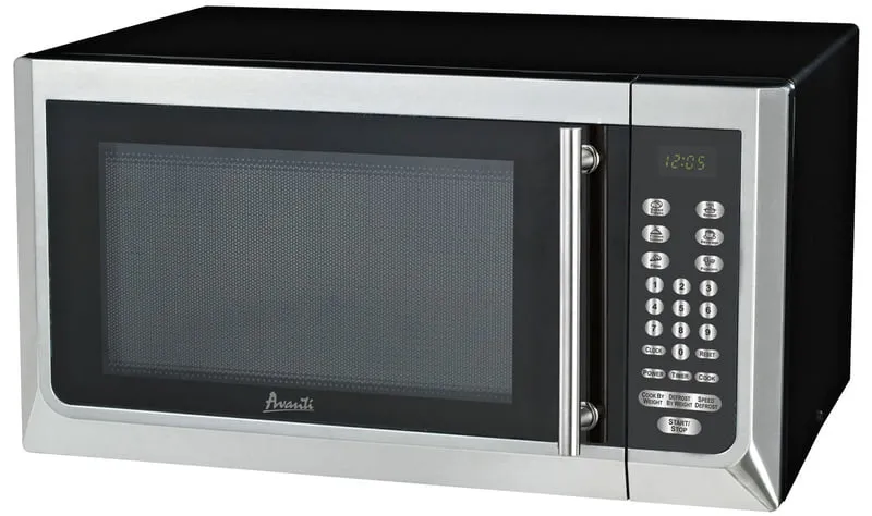Avanti MT16K3S 1.6 Cf Touch Microwave - Black W/Stainless Steel Door Front And Handle