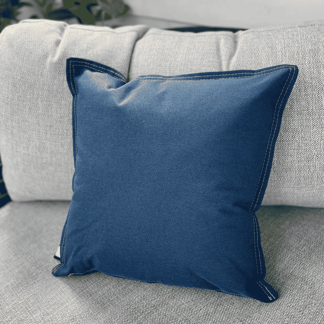 B Cushion - Dark Denimoutdoor garden decorative ornaments
