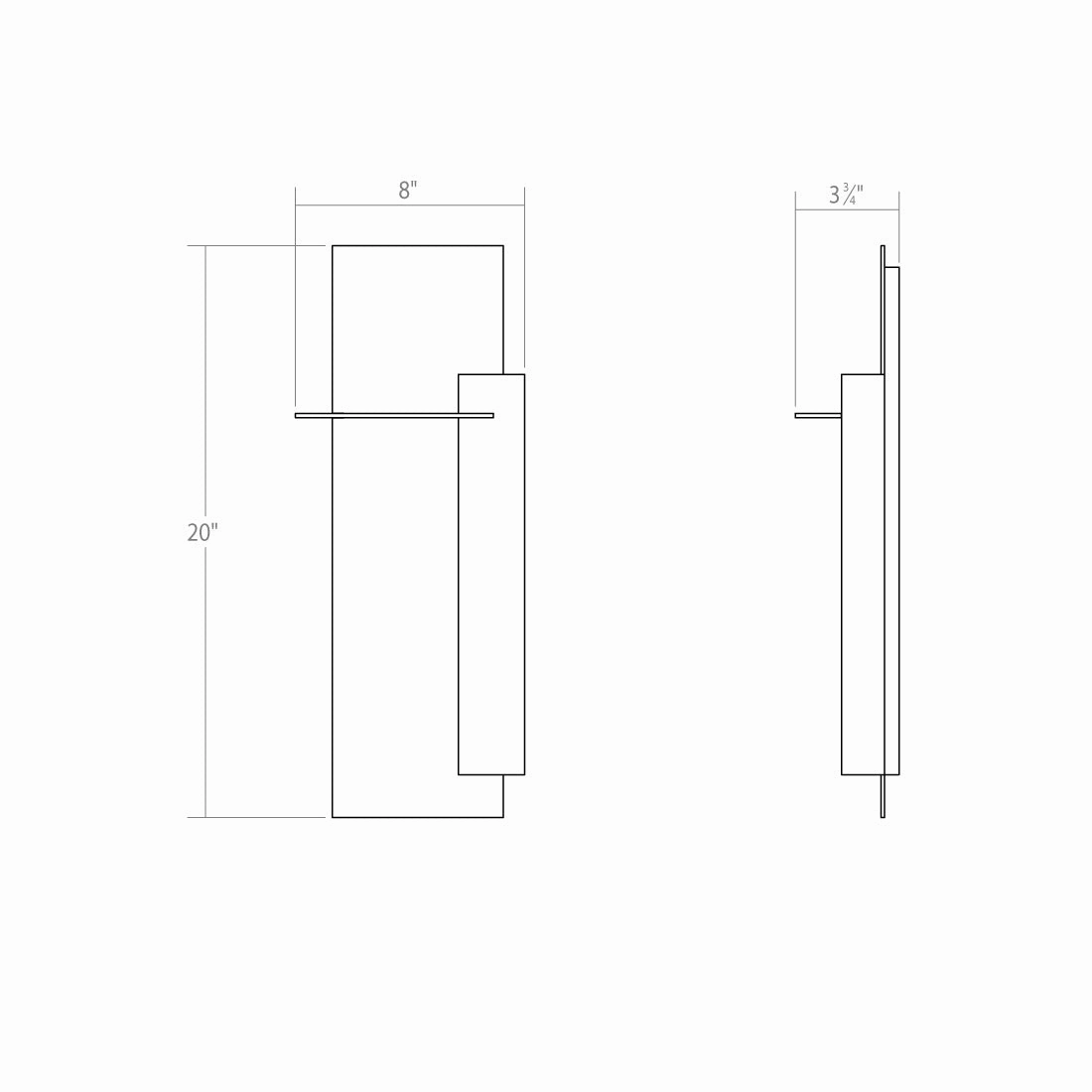 Backgate LED Wall Sconce Textured White