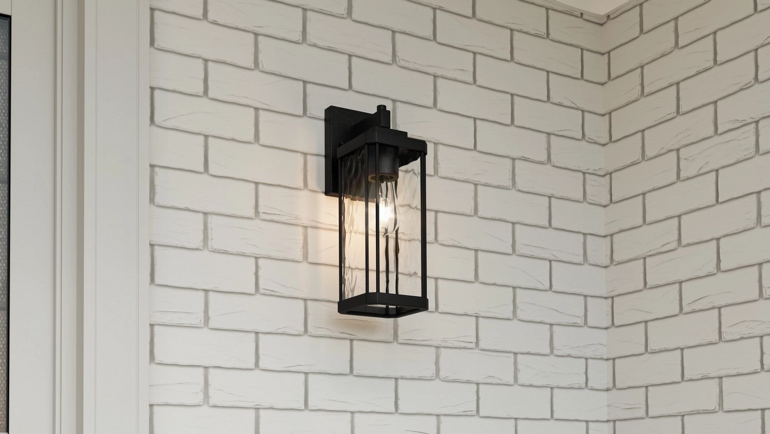Balchier One Light Outdoor Wall Mount Matte Black