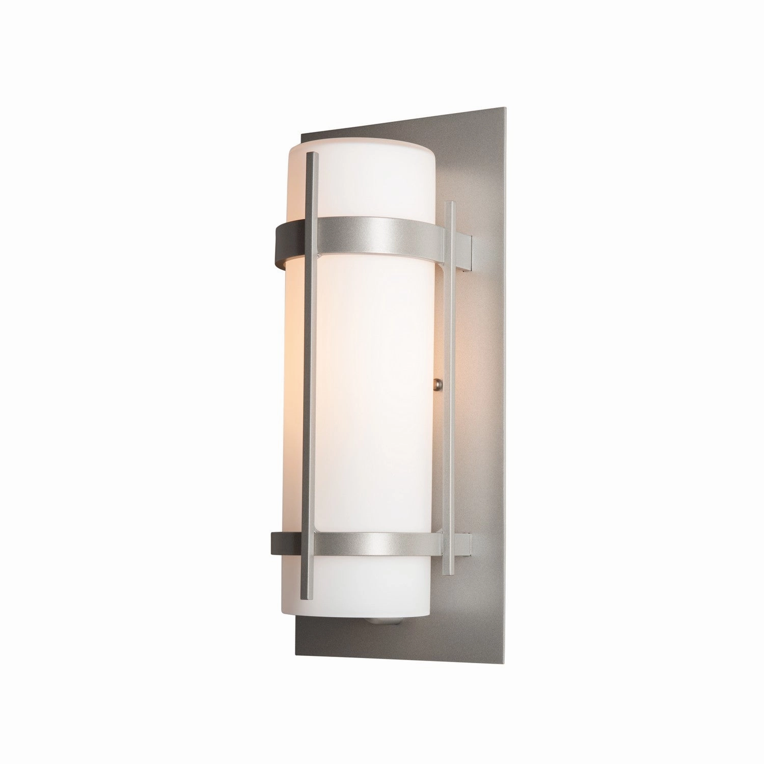 Banded One Light Outdoor Wall Sconce Coastal Burnished SteelOutdoor wall sconces with motion sensor