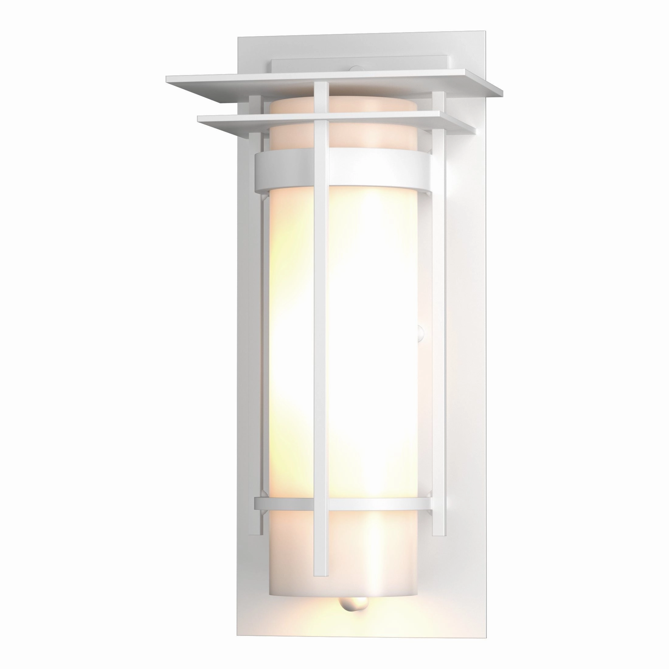 Banded Small Outdoor Sconce with Top PlateWeatherproof outdoor lighting