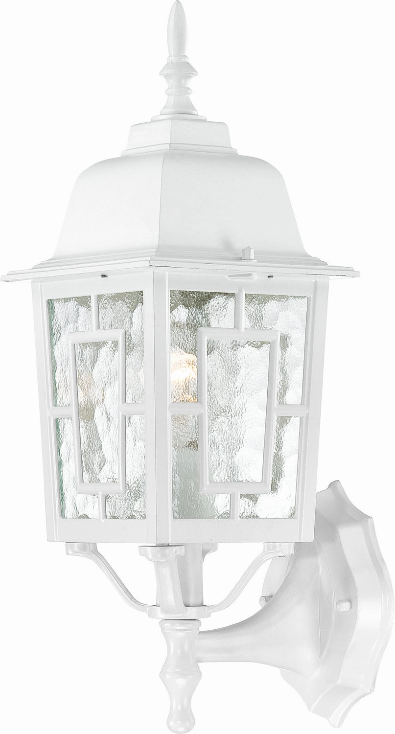Banyan One Light Wall Lantern WhiteOutdoor wall sconces with motion sensor