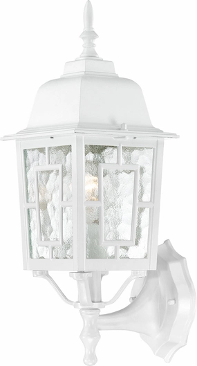 Banyan One Light Wall Lantern WhiteOutdoor wall sconces with motion sensor