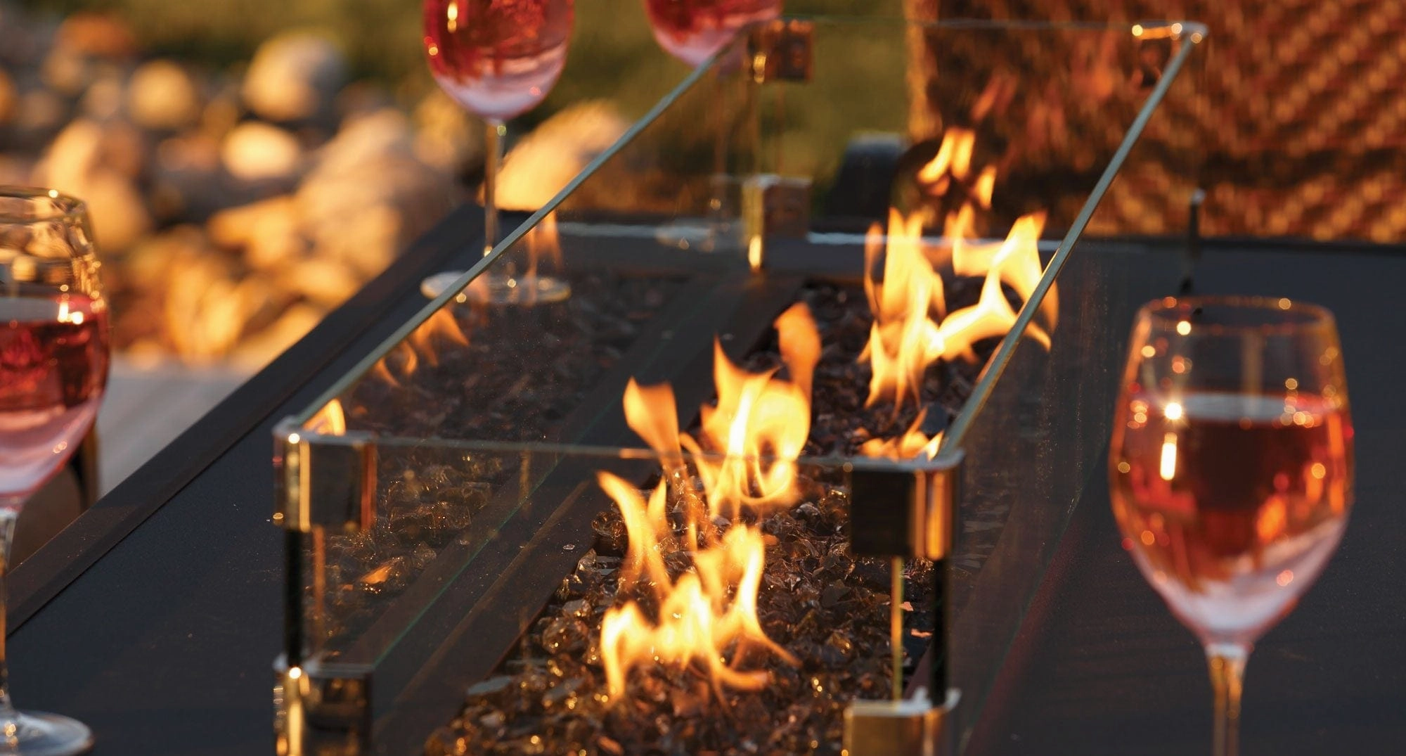 Barbara Jean Collection 36" OLT36 Linear Outdoor Gas Fire Table