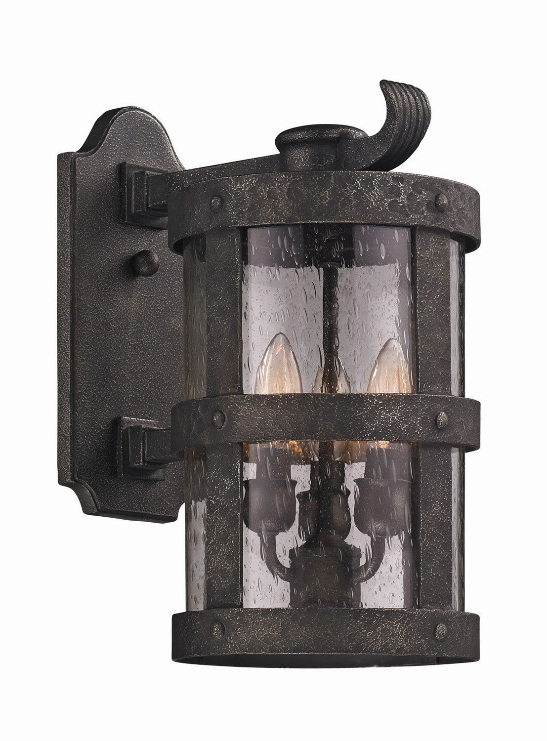 Barbosa Three Light Wall Lantern Aged PewterOutdoor wall sconces with motion sensor