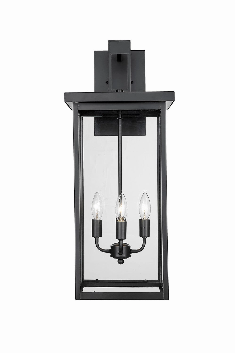 Barkeley Four Light Outdoor Wall Sconce Powder Coated BlackOutdoor wall sconces with motion sensor