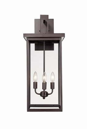 Barkeley Four Light Outdoor Wall Sconce Powder Coated BronzeOutdoor wall sconces with motion sensor