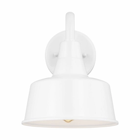 Barn Light One Light Outdoor Wall Lantern WhiteOutdoor wall sconces with motion sensor