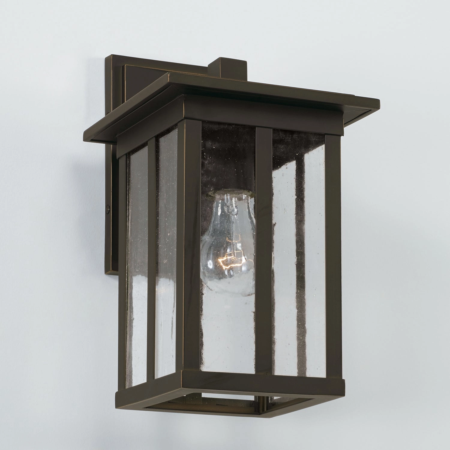 Barrett One Light Outdoor Wall Lantern Oiled Bronze