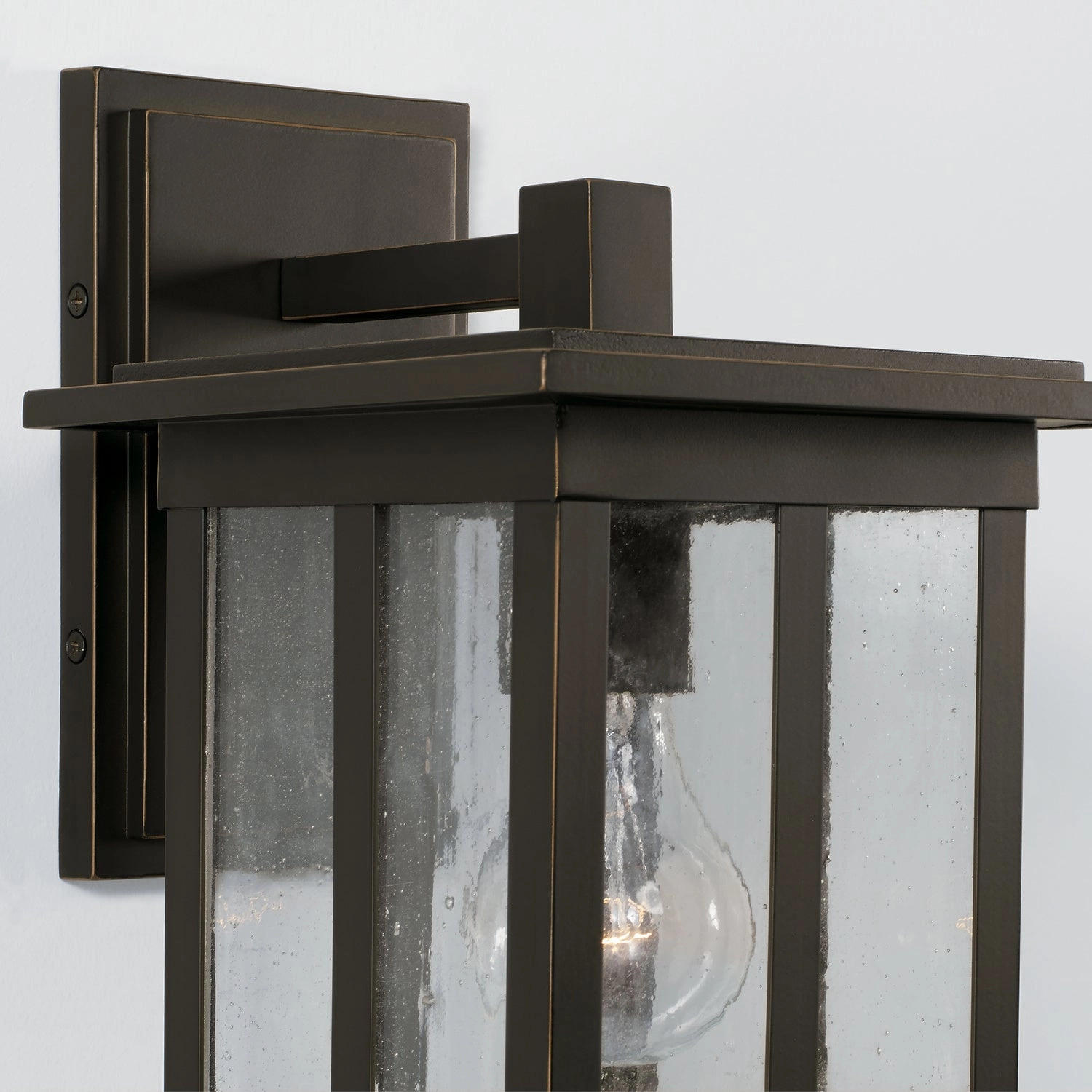 Barrett One Light Outdoor Wall Lantern Oiled Bronze