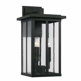 Barrett Three Light Outdoor Wall Lantern BlackOutdoor wall sconces with motion sensor