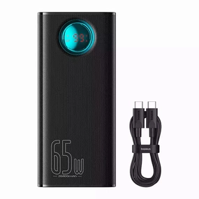 Baseus Amblight Digital Display Fast Charge Power Bank 26800Mah Cluster Black Big Hot Sale