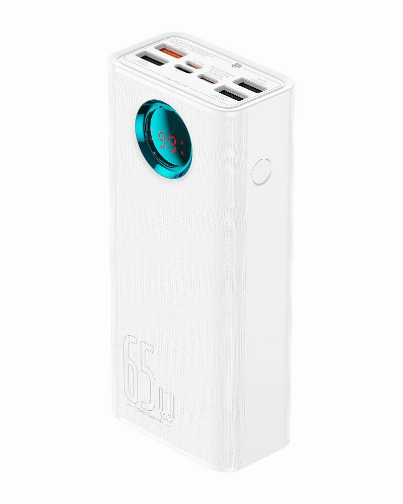 Baseus Amblight Digital Display Fast Charge Power Bank 26800Mah White MustHave Gift Ideas