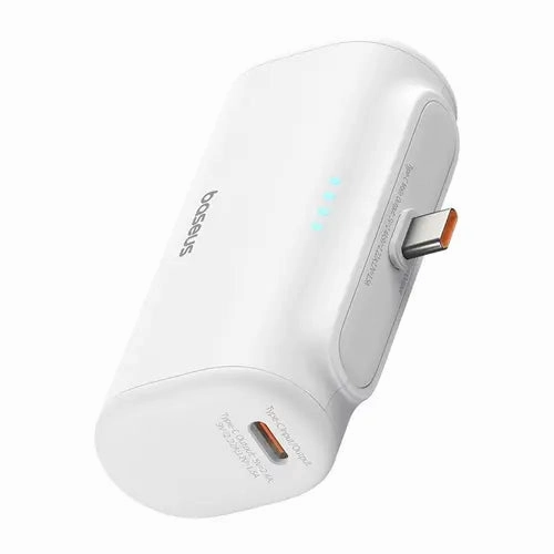 Baseus Compact 5000Mah Fast Charging Power Bank 20W Pd With Built-In Type-C Connector Special Deal Frenzy