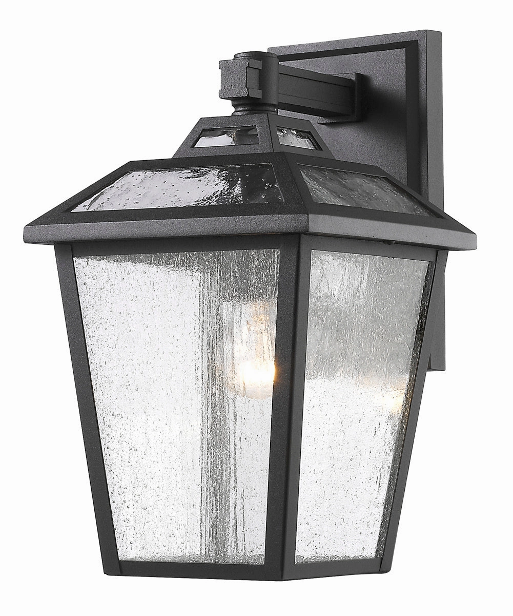 Bayland One Light Outdoor Wall Light BlackOutdoor wall sconces with motion sensor