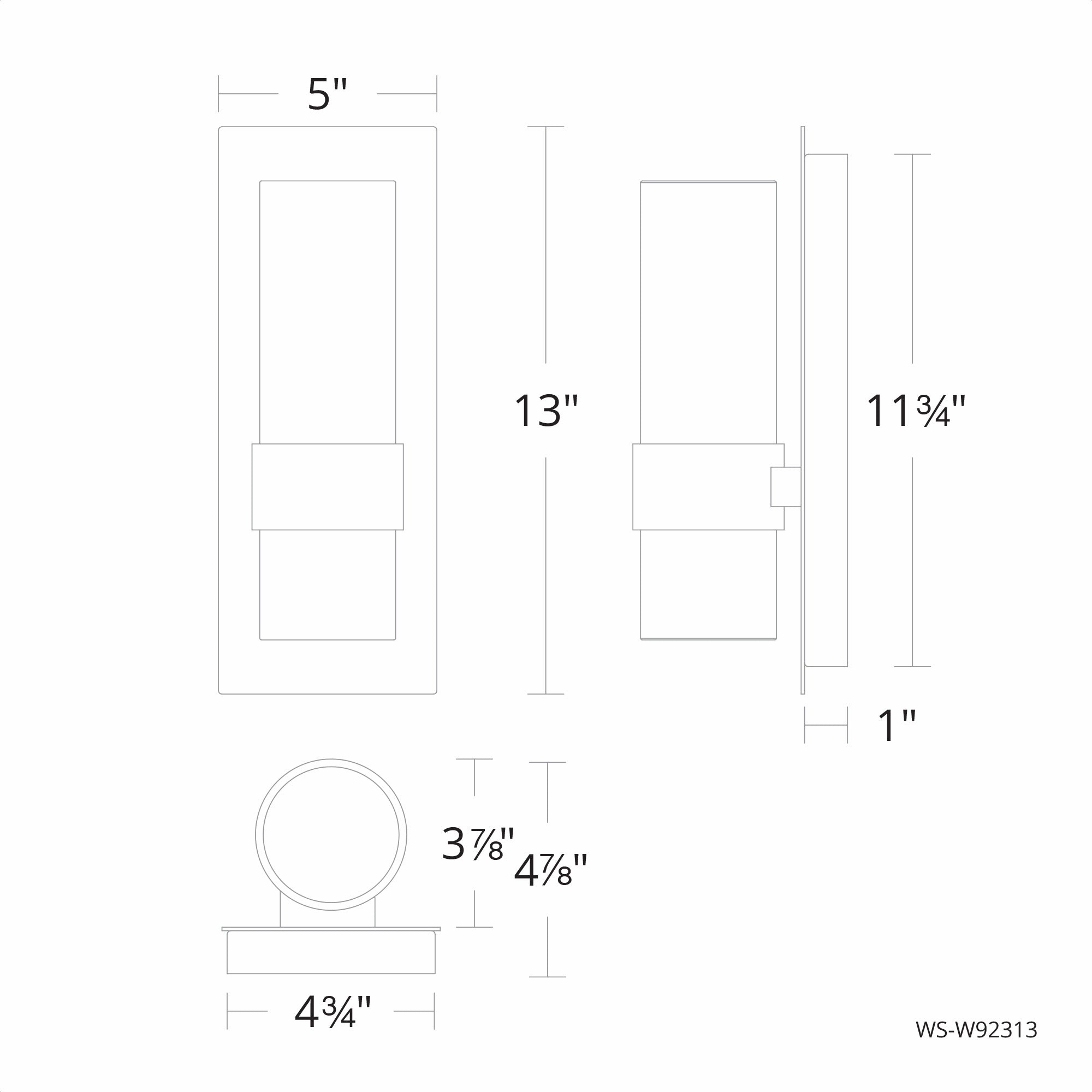 Beacon 13" LED Outdoor Wall Light